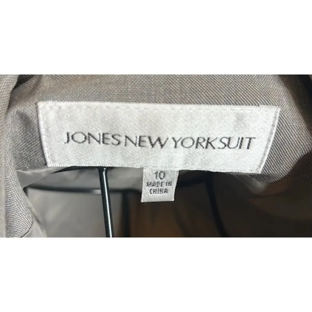 Jones New York 3-Piece Pantsuit Women’s 10 Blazer Top Pants - Picture 11 of 11